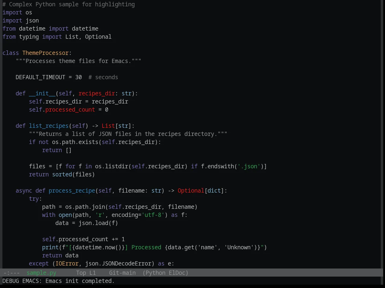 Base16 Brewer Theme in python-mode