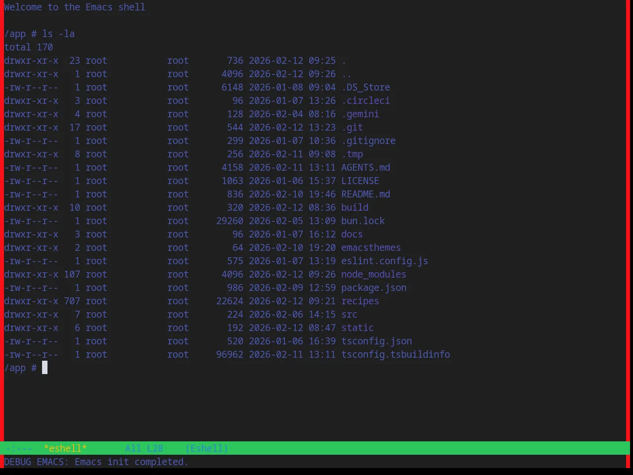 Base16 Brogrammer Theme in eshell