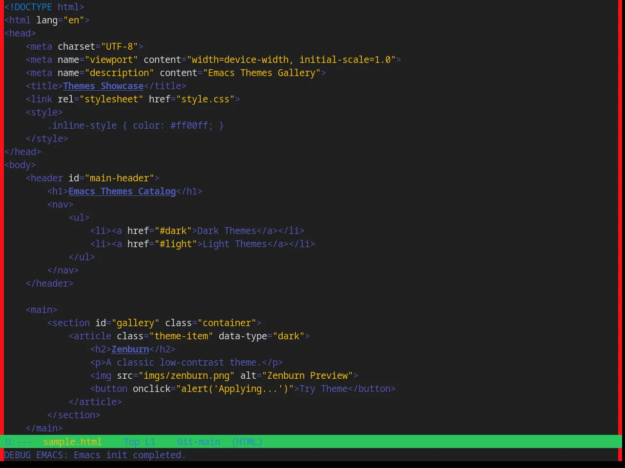 Base16 Brogrammer Theme in html-mode