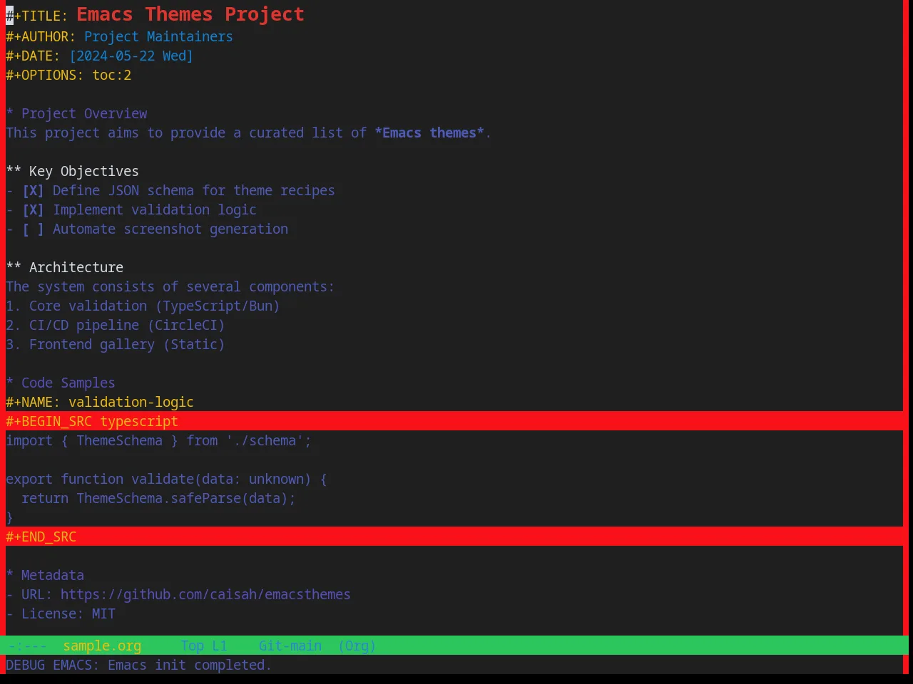 Base16 Brogrammer Theme in org-mode