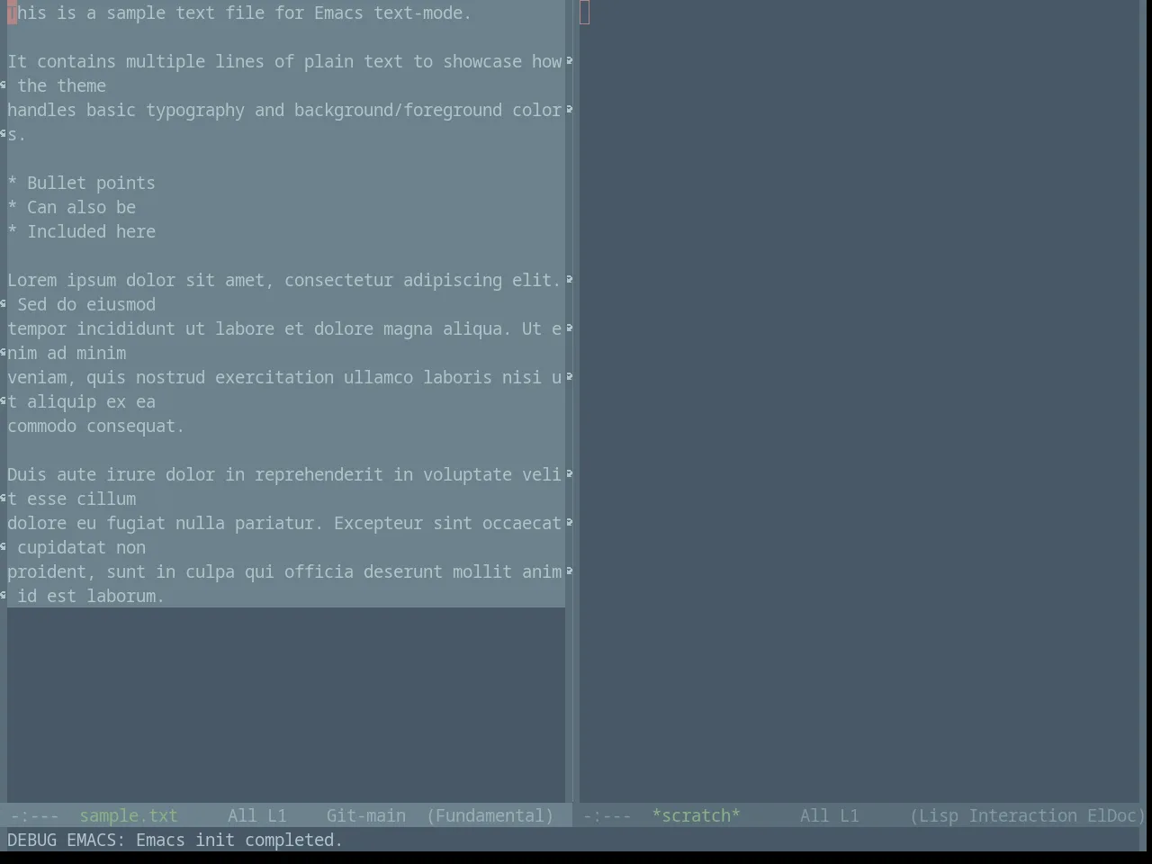 Base16 Brushtrees Dark Theme in fundamental-mode