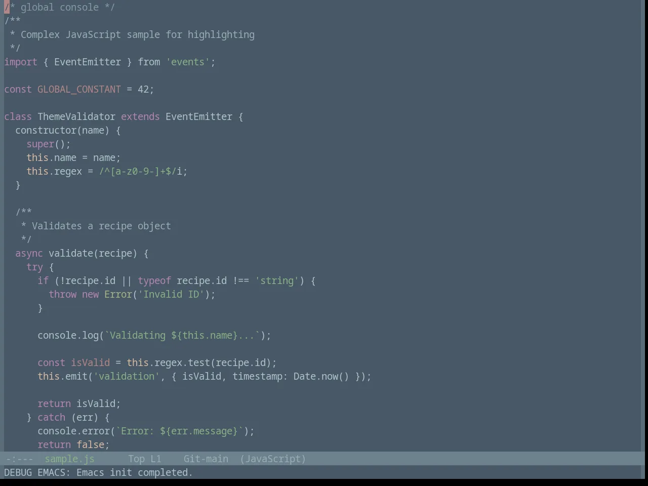 Base16 Brushtrees Dark Theme in javascript-mode