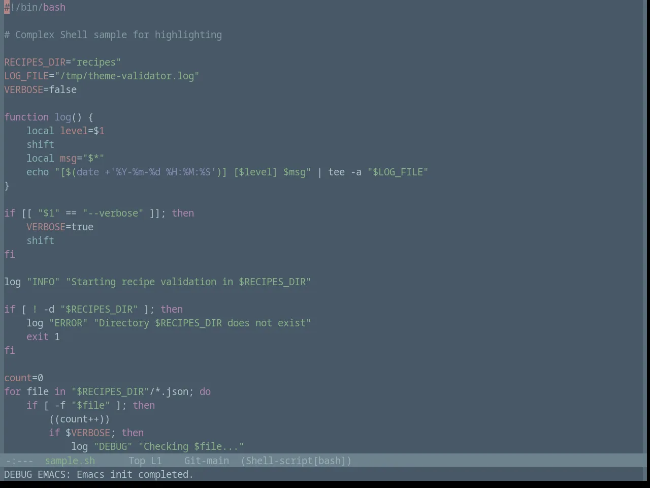 Base16 Brushtrees Dark Theme in sh-mode