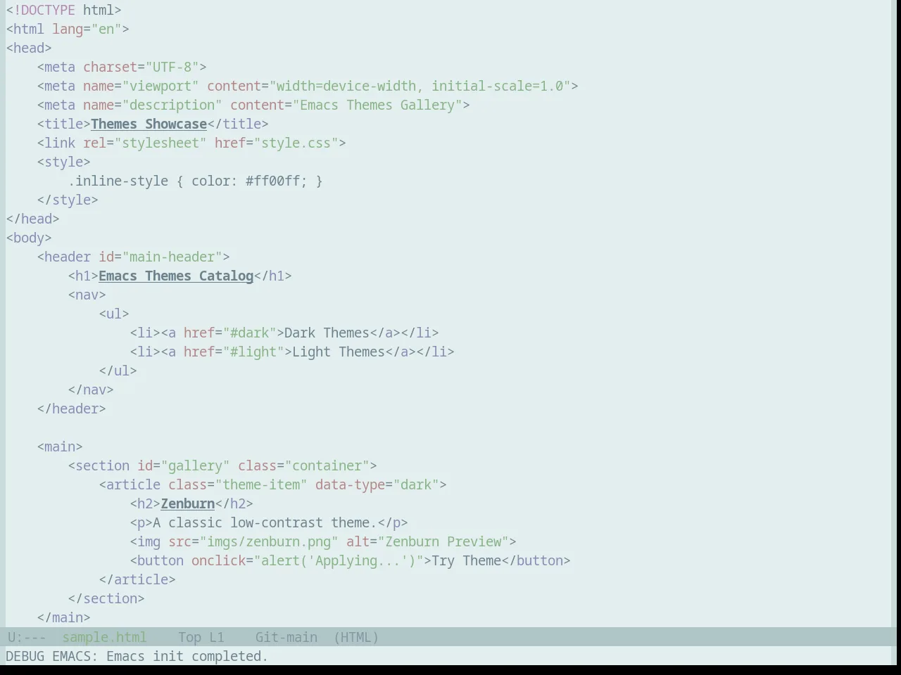 Base16 Brushtrees Theme in html-mode