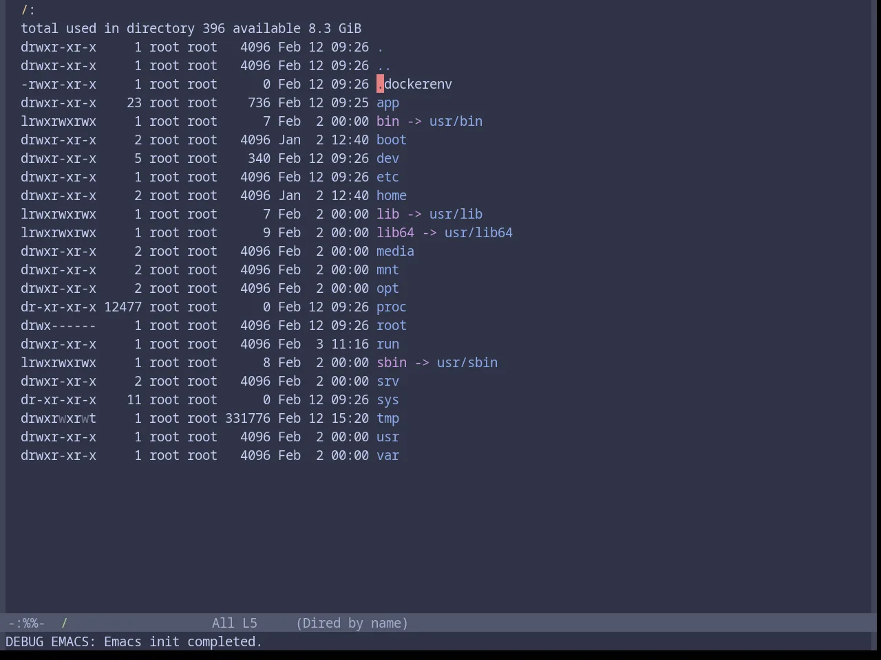 Base16 Catppuccin Frappe Theme in dired