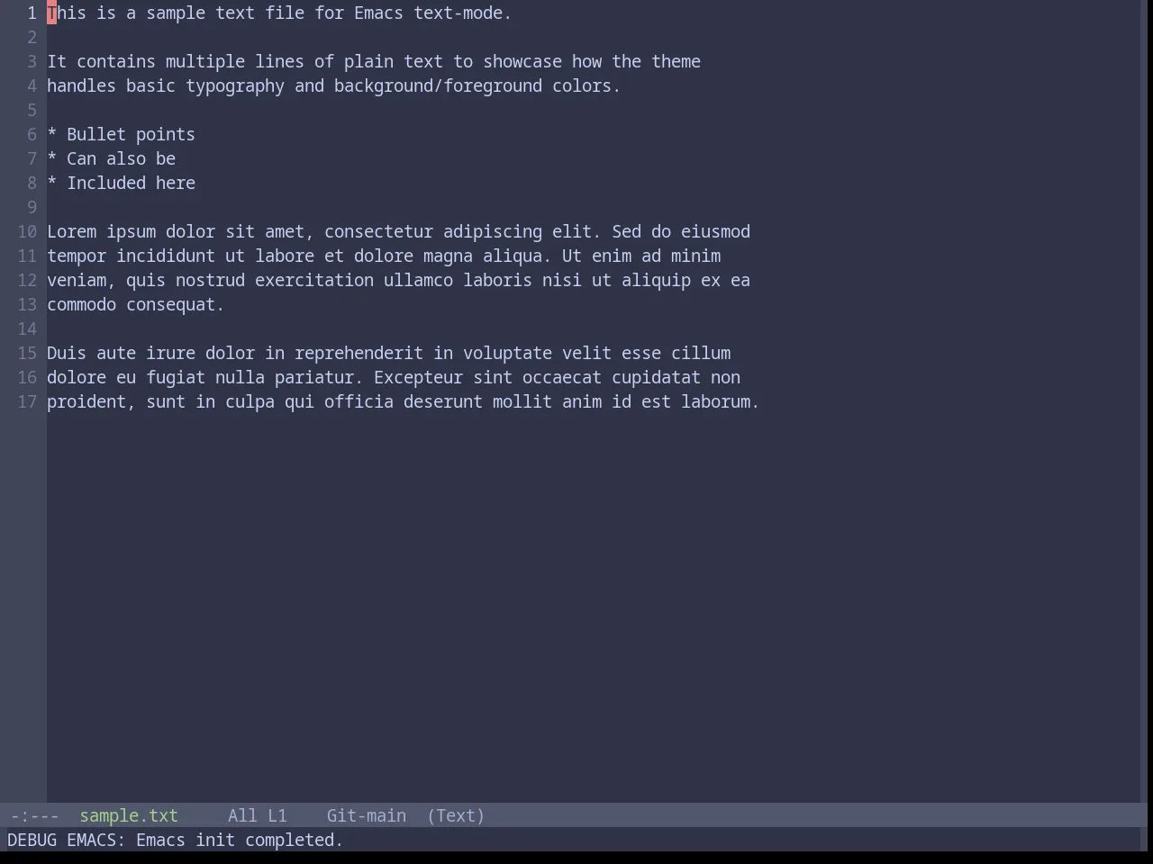 Base16 Catppuccin Frappe Theme in text-mode