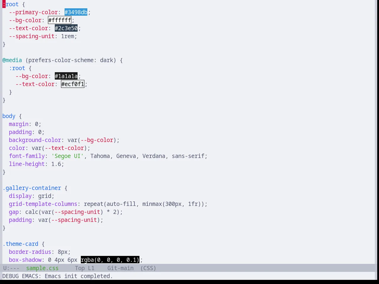 Base16 Catppuccin Latte Theme in css-mode