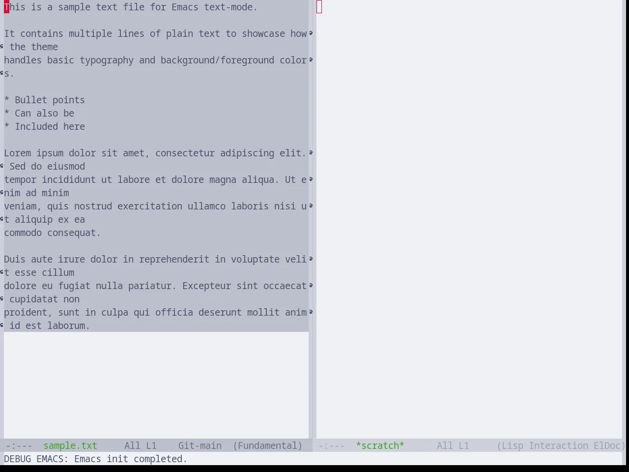 Base16 Catppuccin Latte Theme in fundamental-mode