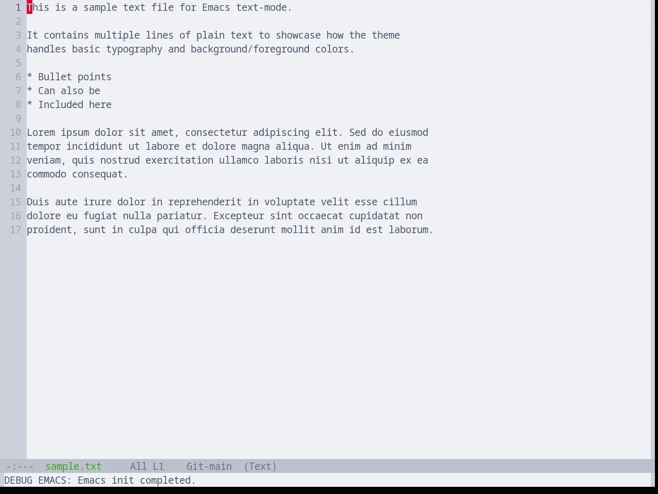 Base16 Catppuccin Latte Theme in text-mode