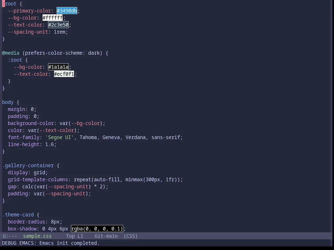 Base16 Catppuccin Macchiato Theme in css-mode
