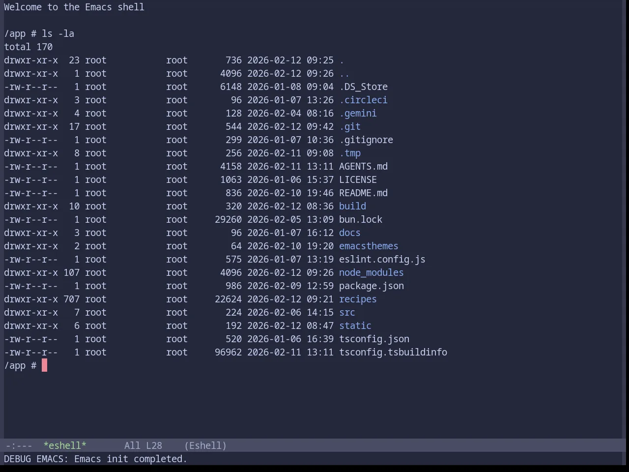 Base16 Catppuccin Macchiato Theme in eshell