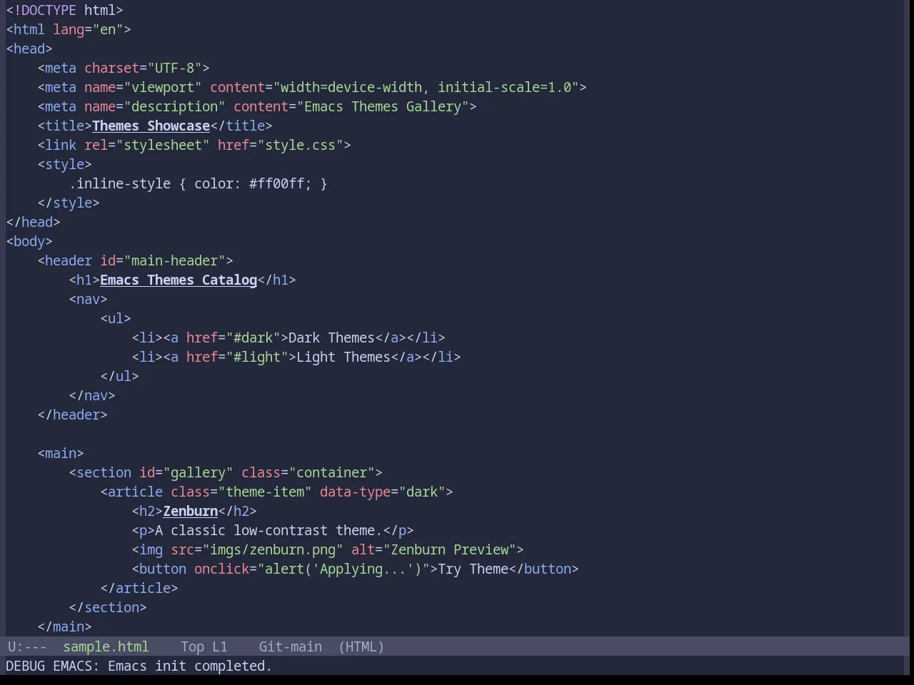 Base16 Catppuccin Macchiato Theme in html-mode