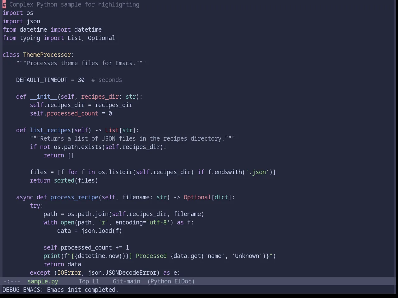 Base16 Catppuccin Macchiato Theme in python-mode