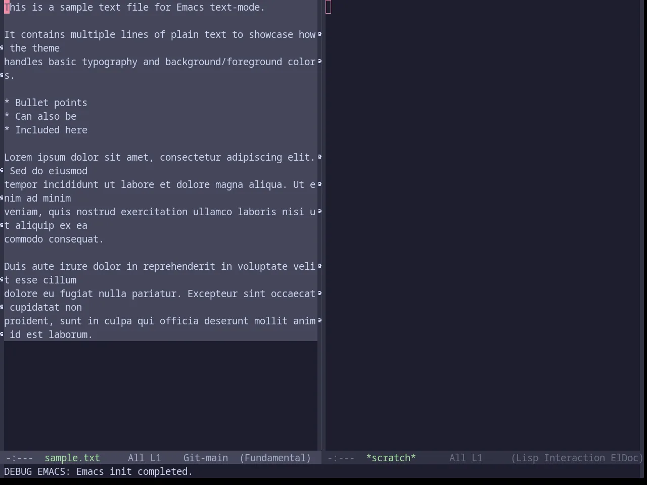 Base16 Catppuccin Mocha Theme in fundamental-mode