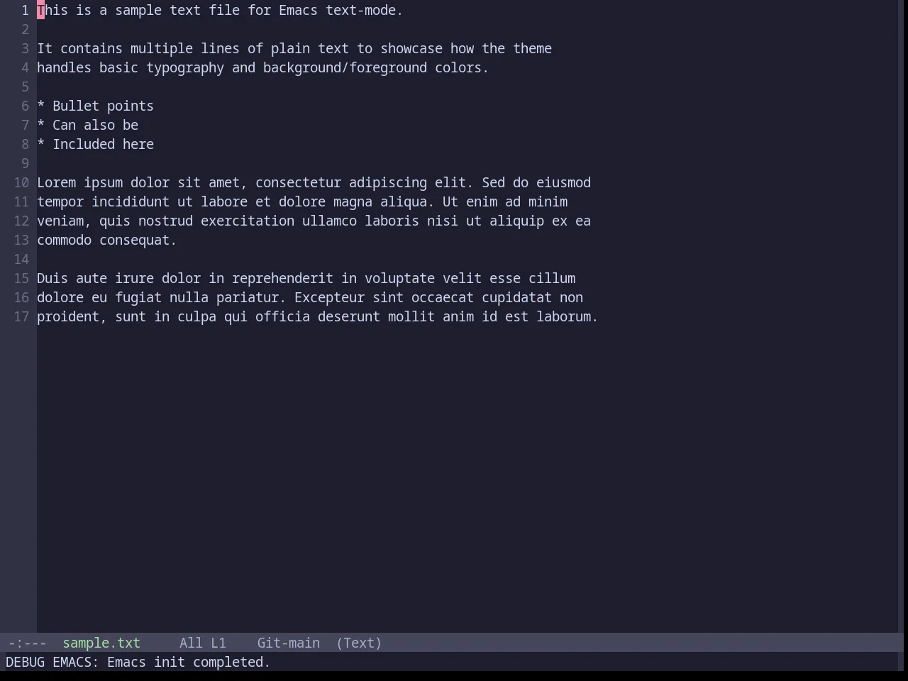 Base16 Catppuccin Mocha Theme in text-mode