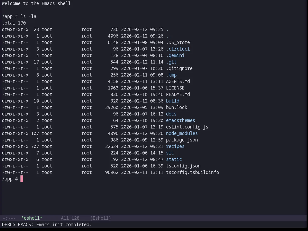 Base16 Catppuccin Theme in eshell