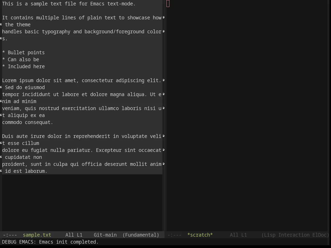 Base16 Chalk Theme in fundamental-mode