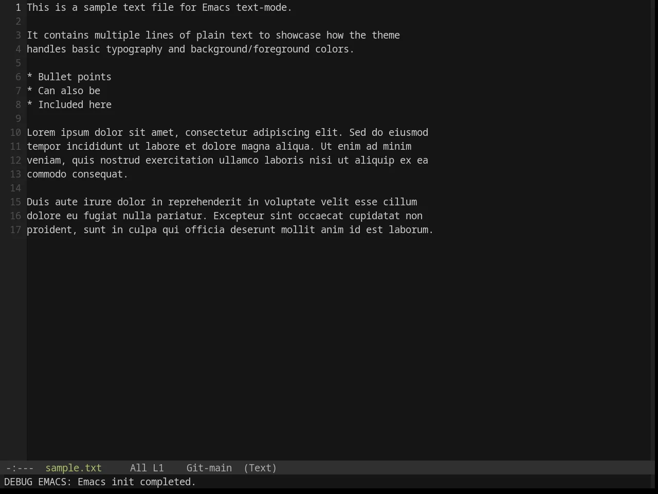 Base16 Chalk Theme in text-mode