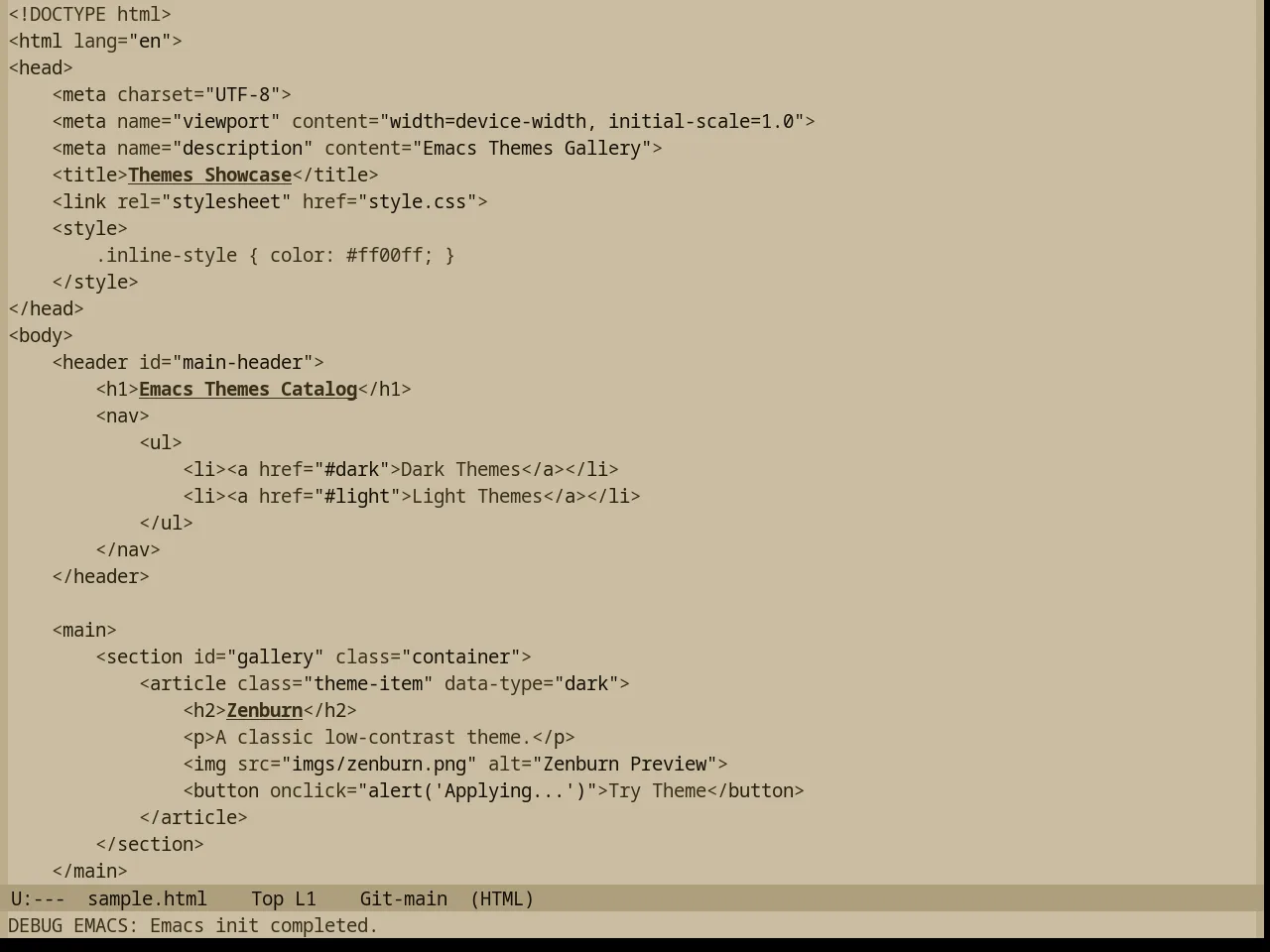 Base16 Charcoal Light Theme in html-mode