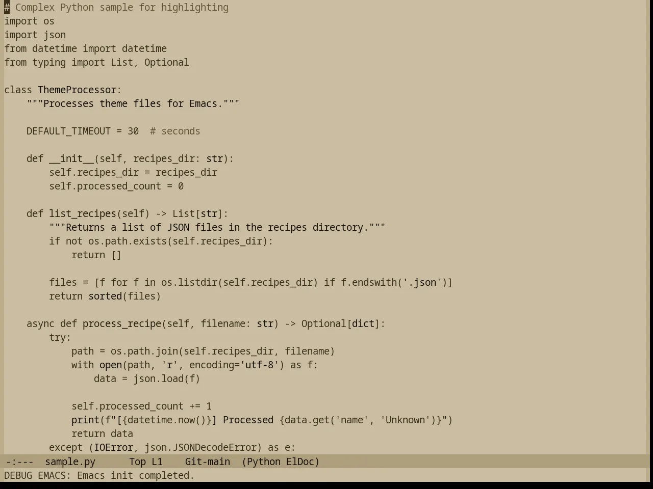 Base16 Charcoal Light Theme in python-mode