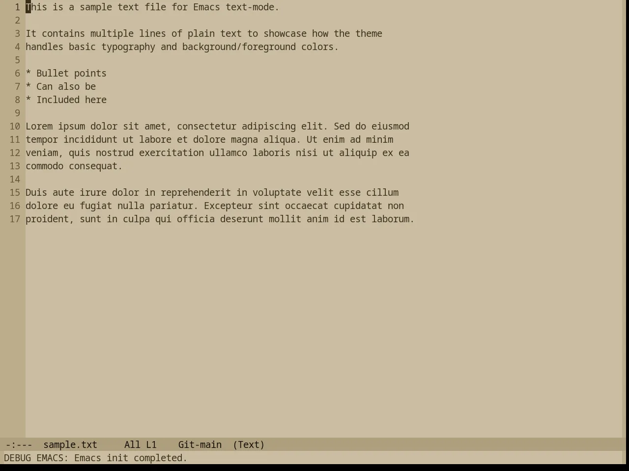Base16 Charcoal Light Theme in text-mode