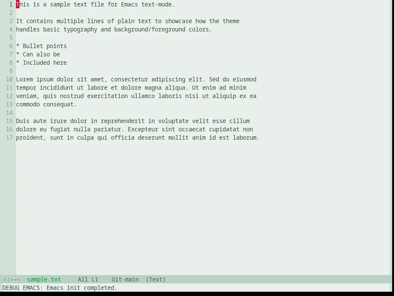 Base16 Chicago Day Theme in text-mode