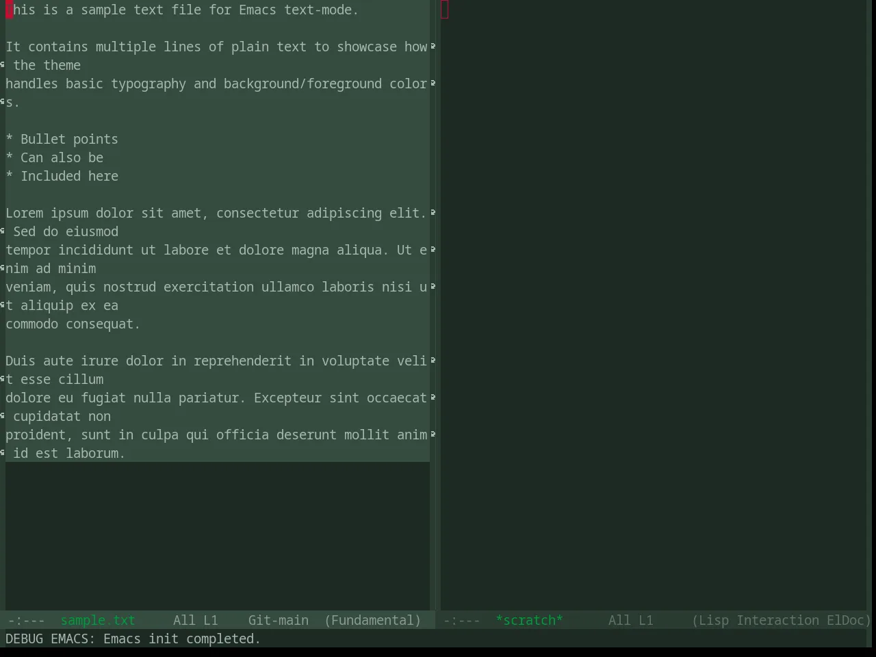 Base16 Chicago Night Theme in fundamental-mode
