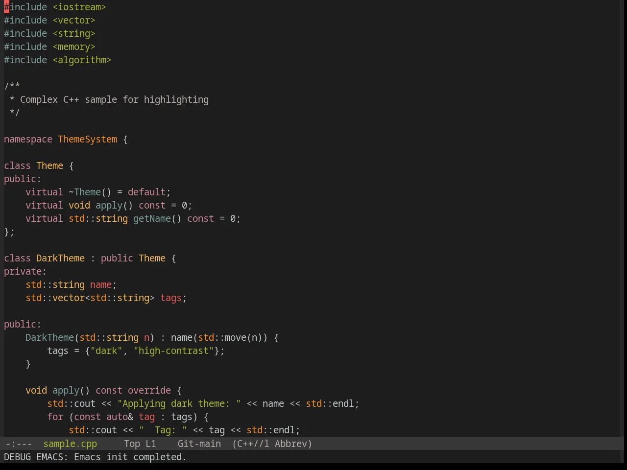 Base16 Chinoiserie Midnight Theme in c++-mode