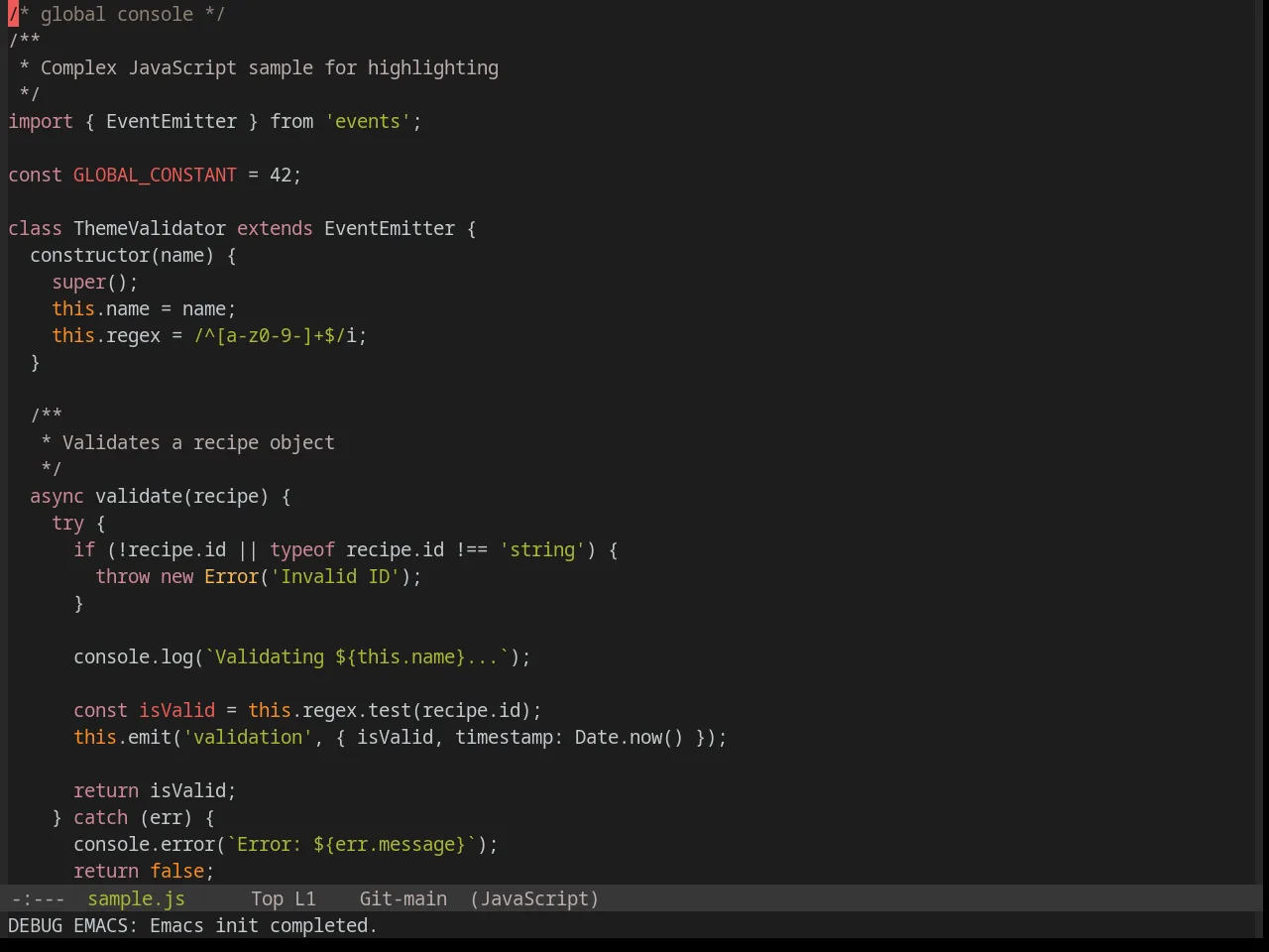 Base16 Chinoiserie Midnight Theme in javascript-mode