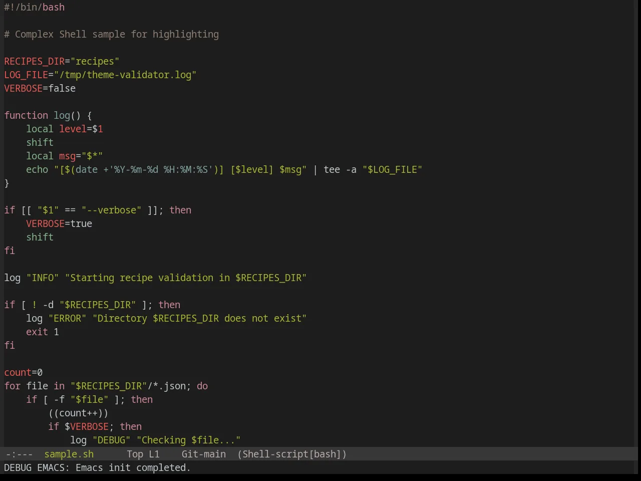 Base16 Chinoiserie Midnight Theme in sh-mode