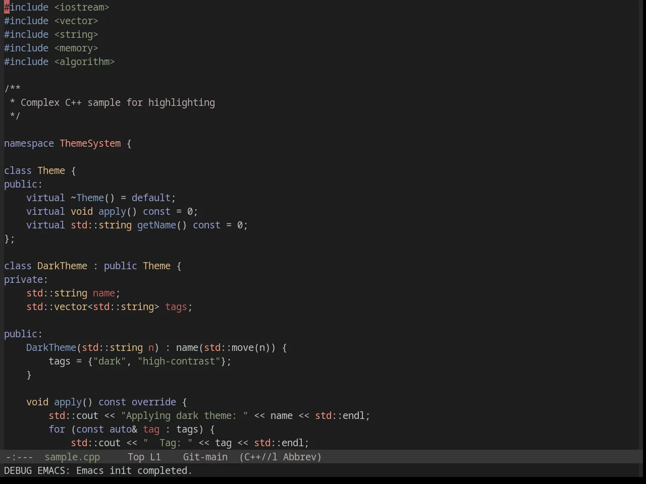 Base16 Chinoiserie Morandi Theme in c++-mode