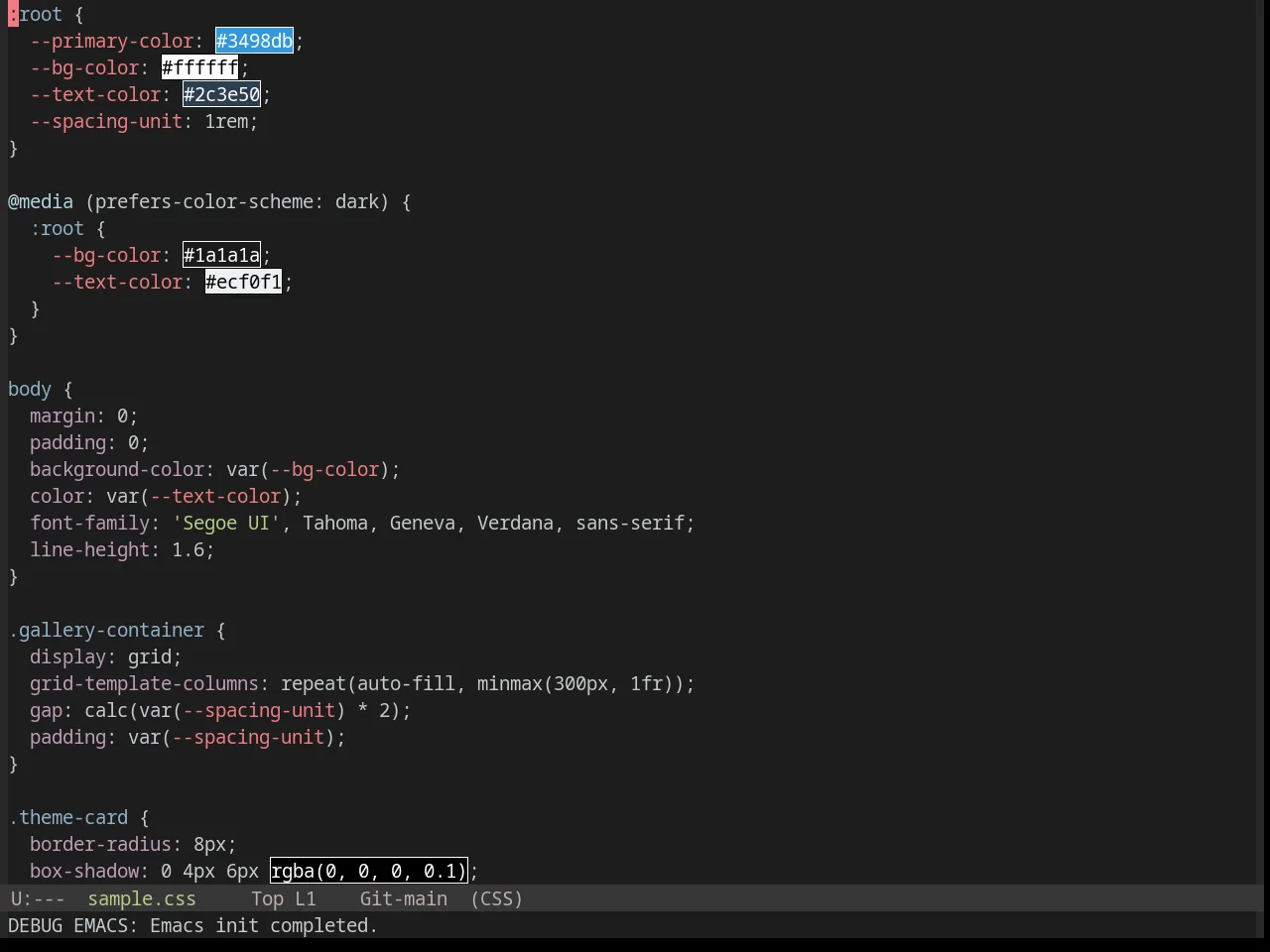 Base16 Chinoiserie Night Theme in css-mode