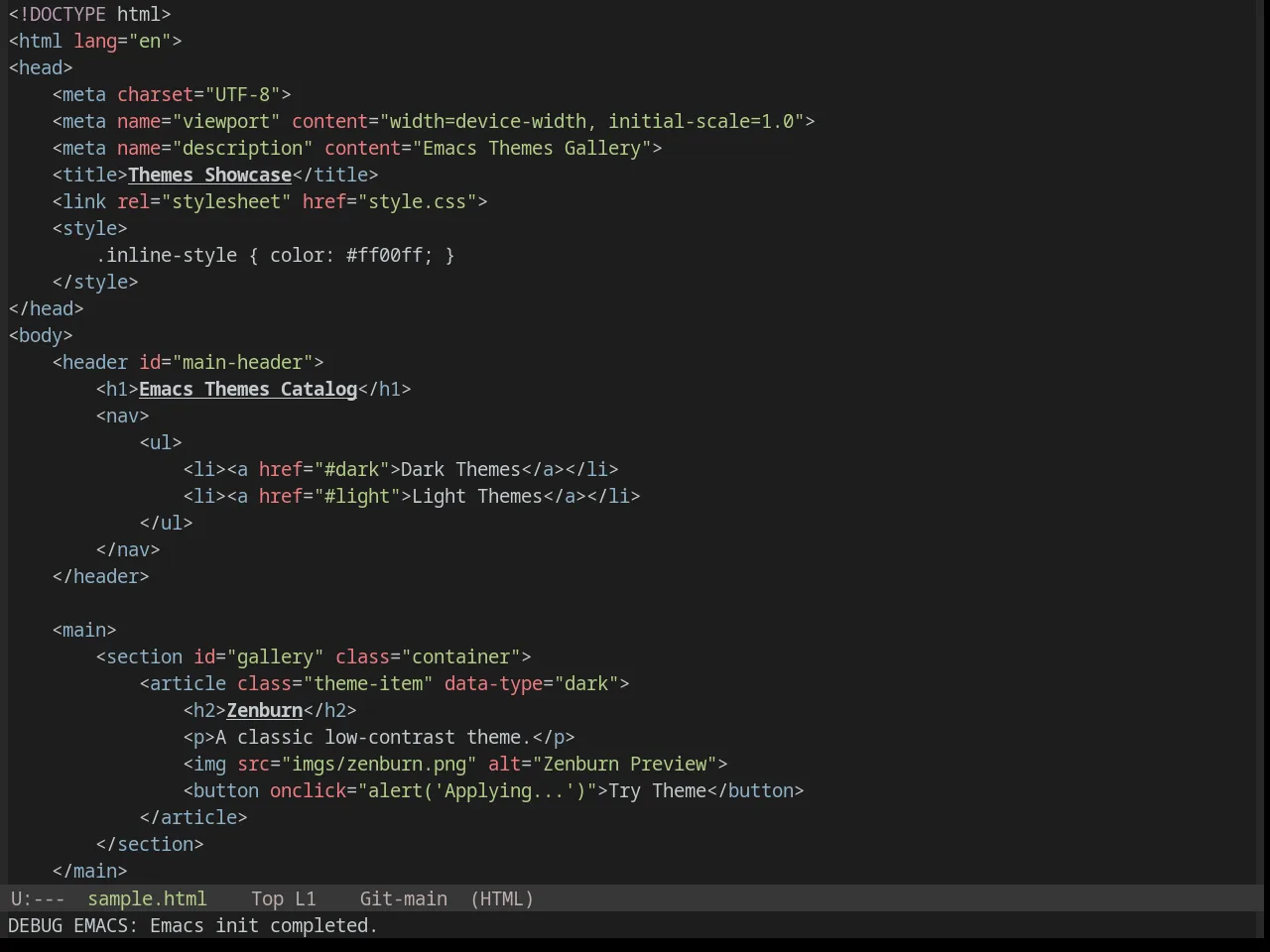 Base16 Chinoiserie Night Theme in html-mode