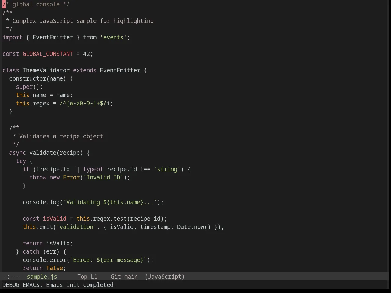 Base16 Chinoiserie Night Theme in javascript-mode
