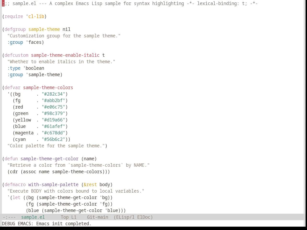 Base16 Chinoiserie Theme in emacs-lisp-mode