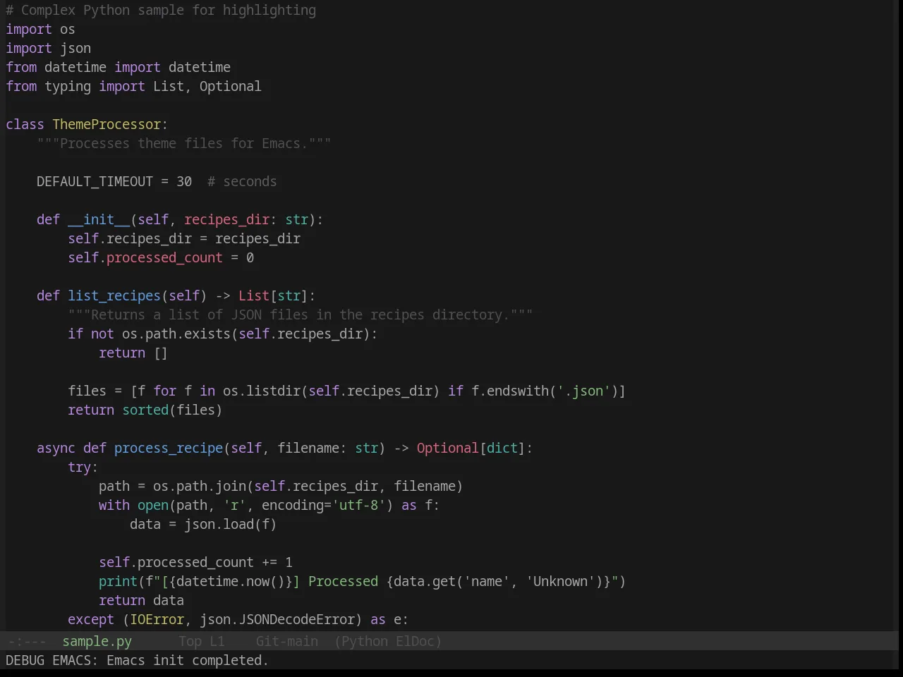 Base16 Circus Theme in python-mode