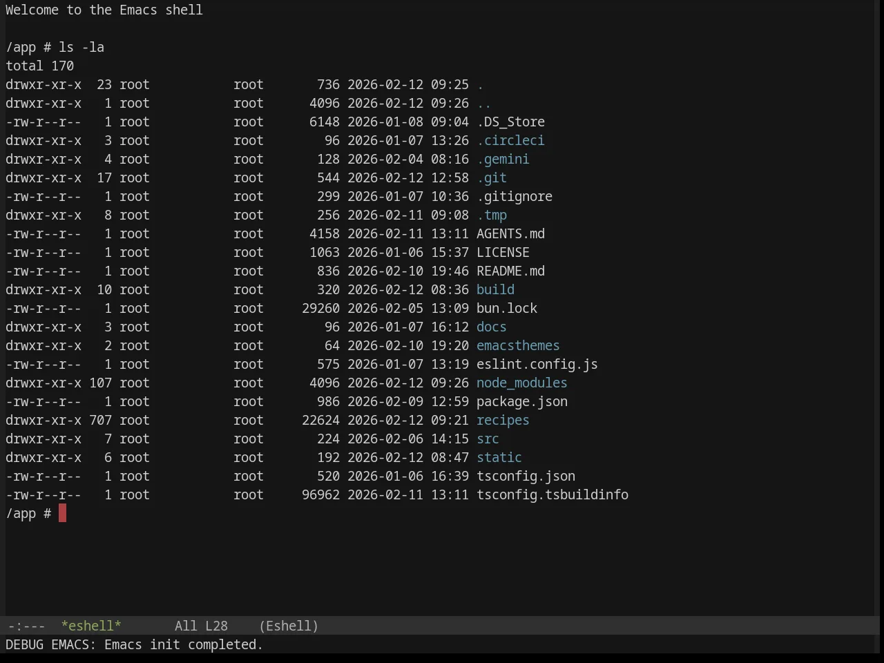 Base16 Classic Dark Theme in eshell