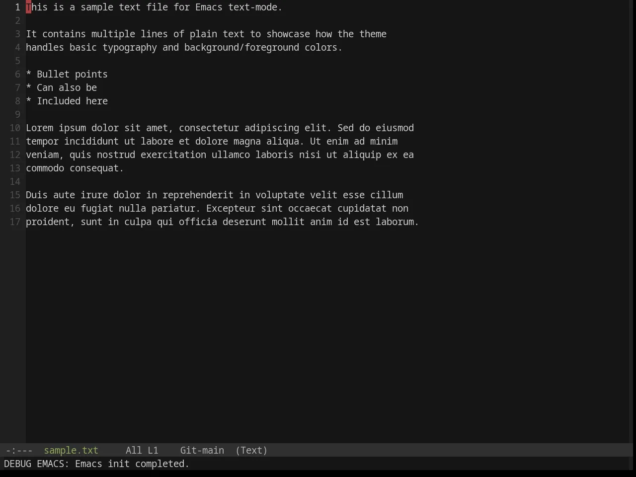 Base16 Classic Dark Theme in text-mode