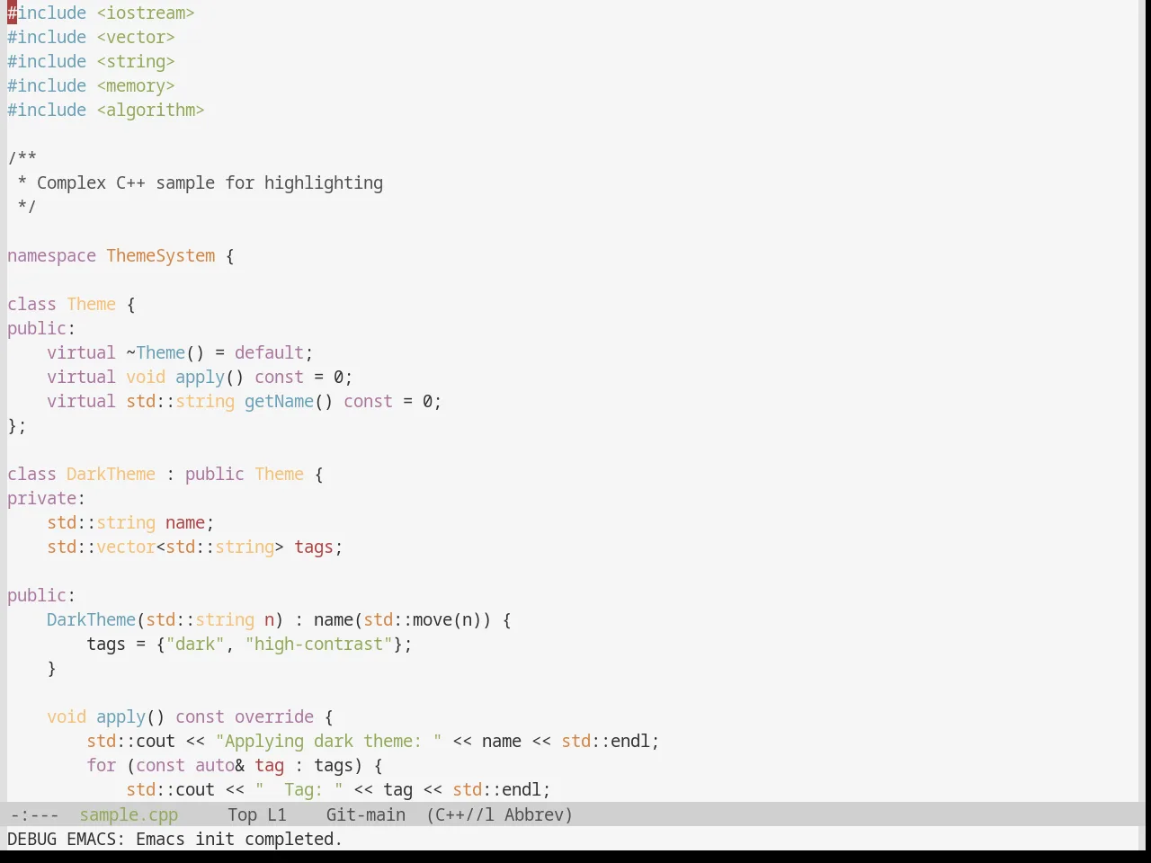 Base16 Classic Light Theme in c++-mode