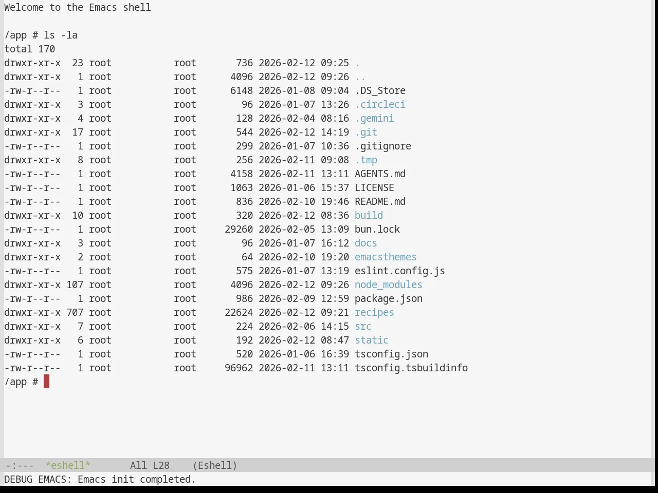 Base16 Classic Light Theme in eshell
