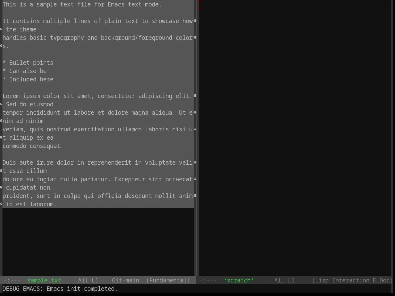 Base16 Colors Theme in fundamental-mode