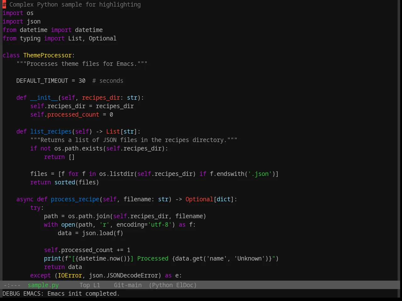 Base16 Colors Theme in python-mode