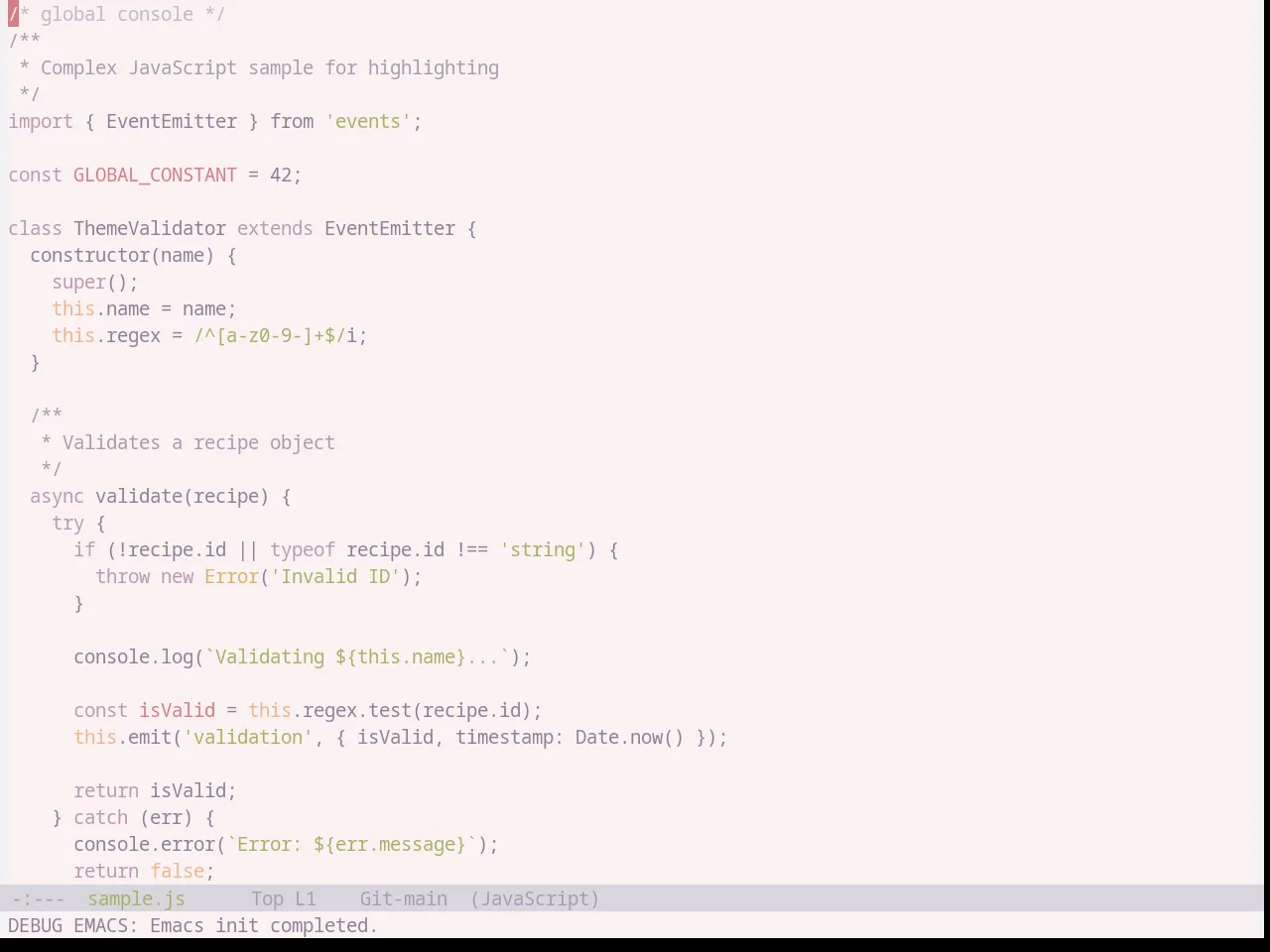 Base16 Cupcake Theme in javascript-mode