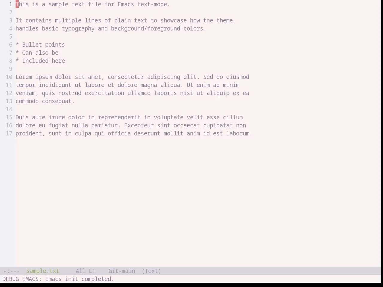 Base16 Cupcake Theme in text-mode