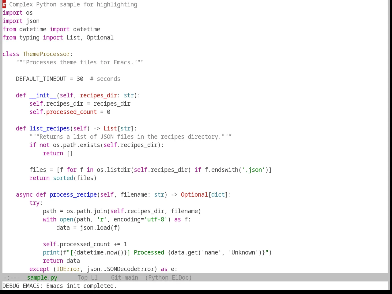 Base16 Cupertino Theme in python-mode