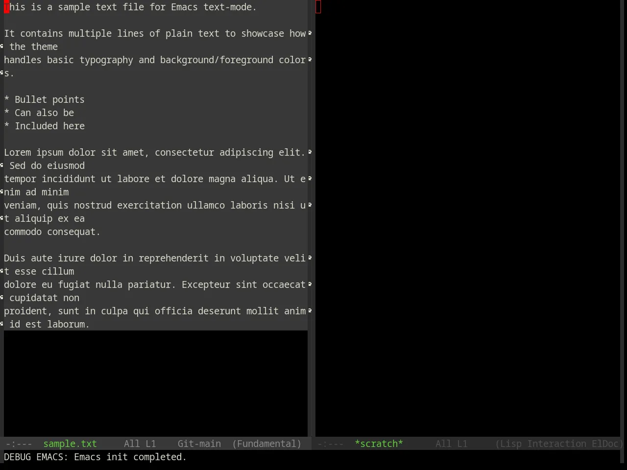 Base16 Cyberpunk Theme in fundamental-mode