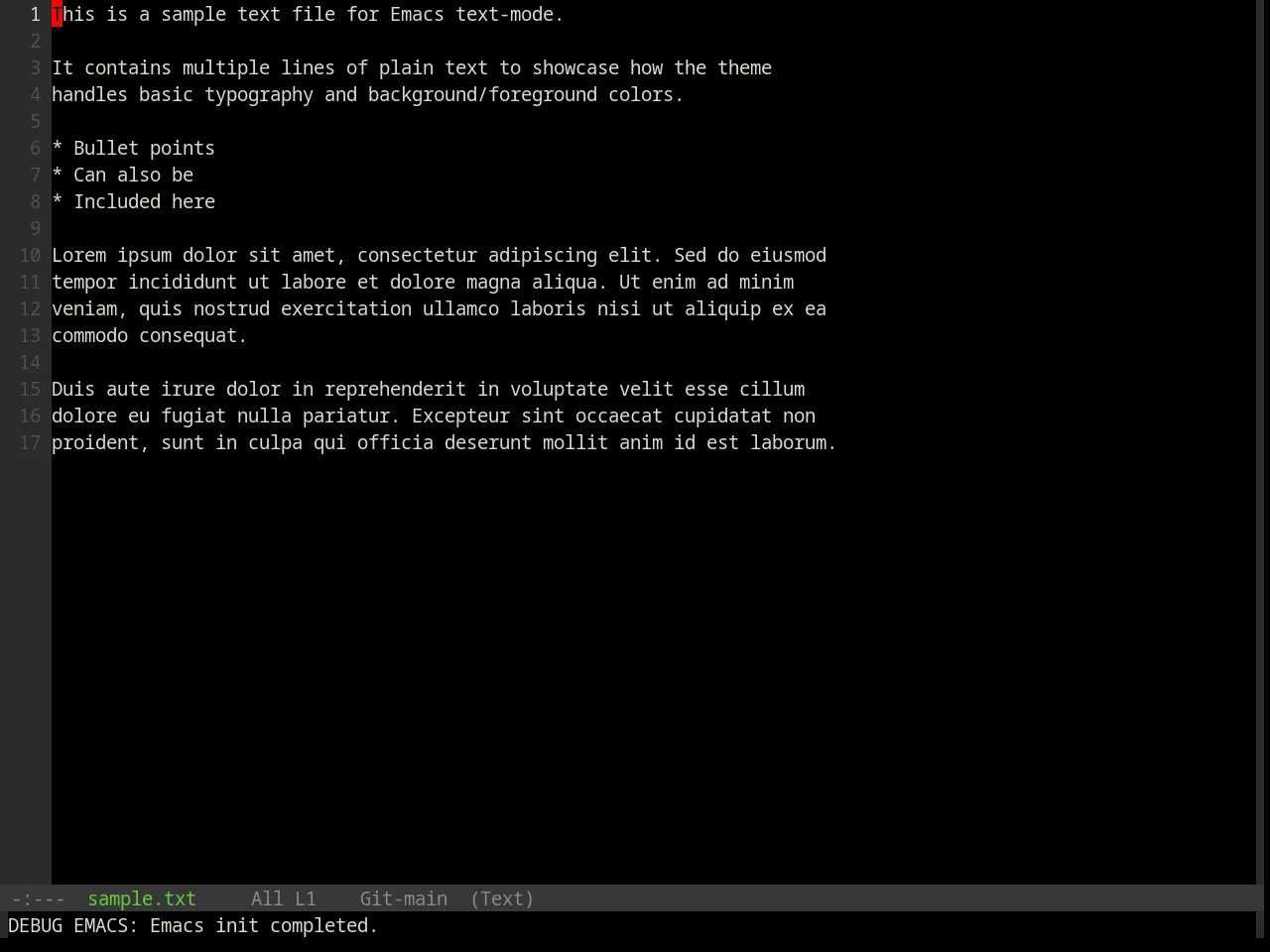 Base16 Cyberpunk Theme in text-mode