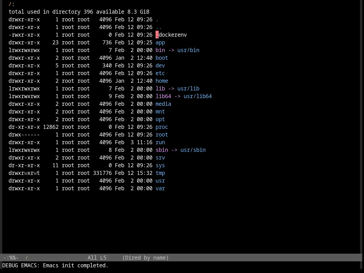 Base16 Da One Black Theme in dired
