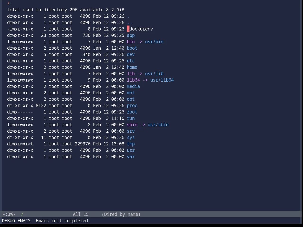 Base16 Da One Sea Theme in dired
