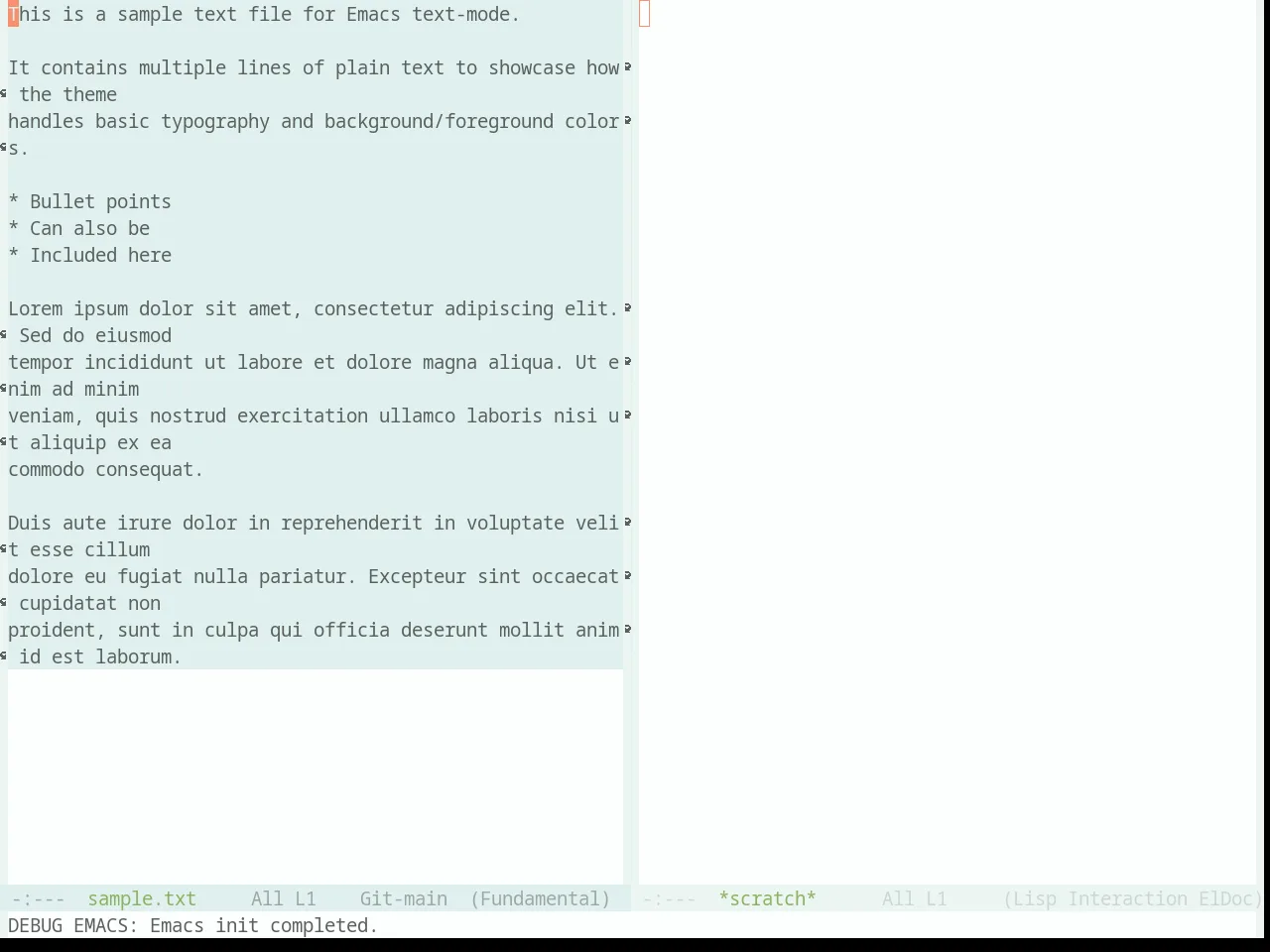 Base16 Danqing Light Theme in fundamental-mode